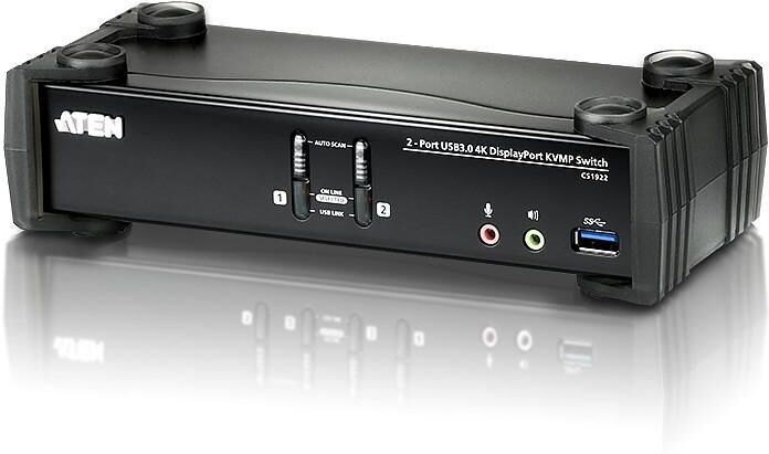 Aten Switch KVMP 4K DisplayPort a 2 porte USB3.0, CS1922 Aten Switch KVMP 4K DisplayPort a 2 porte USB3.0, CS1922