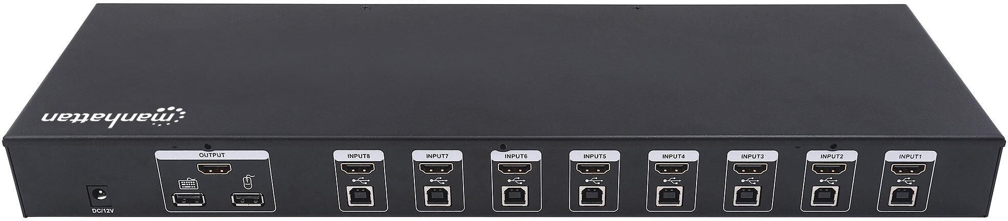Manhattan HDMI KVM Switch 8 porte Manhattan HDMI KVM Switch 8 porte