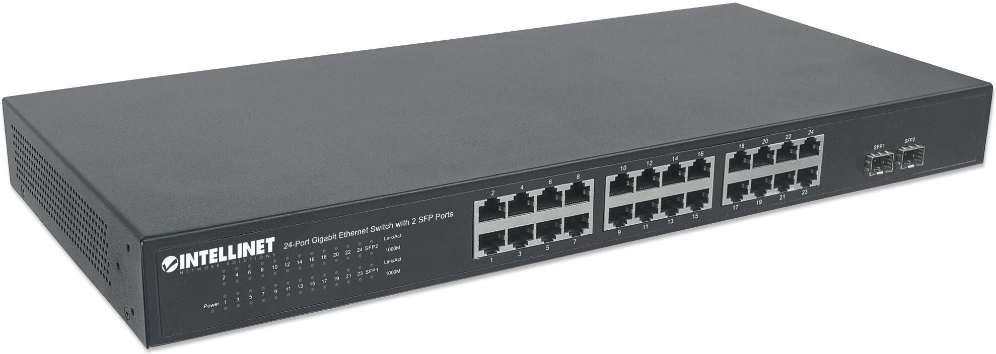 Intellinet Switch Gigabit Ethernet 24 Porte + 2 Porte SFP Intellinet Switch Gigabit Ethernet 24 Porte + 2 Porte SFP