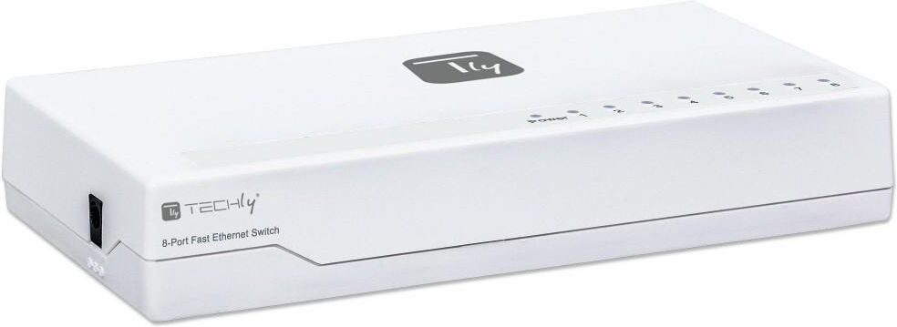 Techly Switch Hub 10/100 Mbps Fast Ethernet 8 Porte