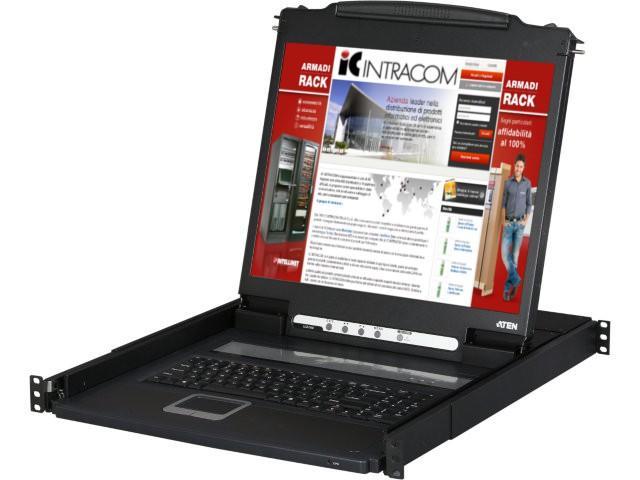 Aten Console USB-PS2 VGA con LCD 17" da rack 19", CL1000M Aten Console USB-PS2 VGA con LCD 17" da rack 19", CL1000M