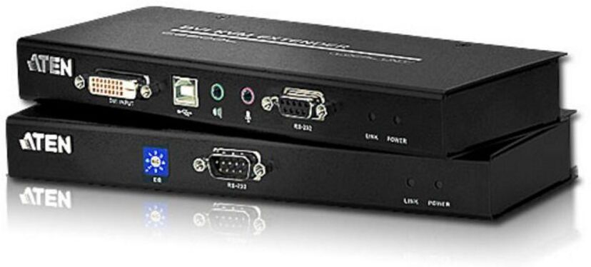 Aten Estensore KVM USB DVI con audio e RS-232 60m, CE600