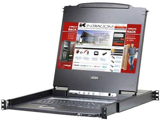 Aten Console  KVM Switch DVI USB LCD 17.3" Full HD da rack 19",... Aten Console  KVM Switch DVI USB LCD 17.3" Full HD da rack 19",...