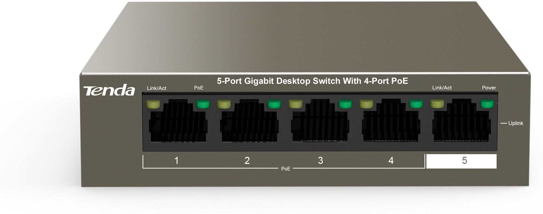 Tenda Switch Desktop 5 Porte 10/100/1000 con 4 Porte PoE TEG1105P Tenda Switch Desktop 5 Porte 10/100/1000 con 4 Porte PoE TEG1105P