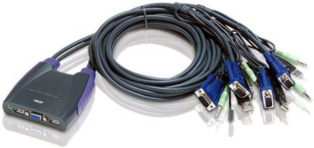 Aten Switch KVM VGA/Audio 4 porte USB, CS64US Aten Switch KVM VGA/Audio 4 porte USB, CS64US