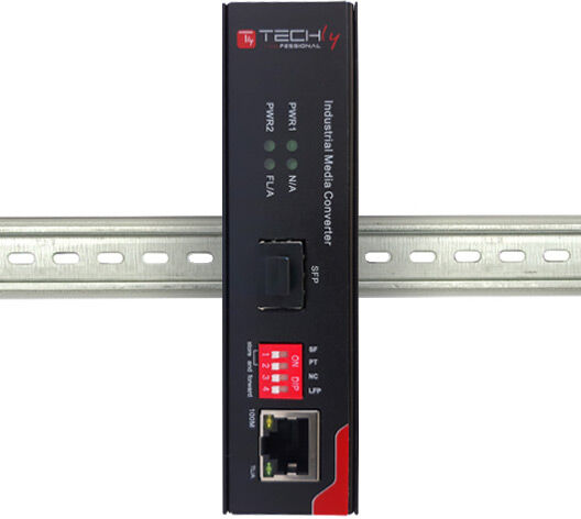Techly Professional Media Converter Industriale Fast Ethernet 10/100Base-TX a... Techly Professional Media Converter Industriale Fast Ethernet 10/100Base-TX a...