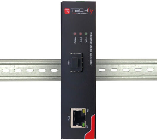 Techly Professional Media Converter Industriale PoE 10/100/1000BaseT a Fibra... Techly Professional Media Converter Industriale PoE 10/100/1000BaseT a Fibra...