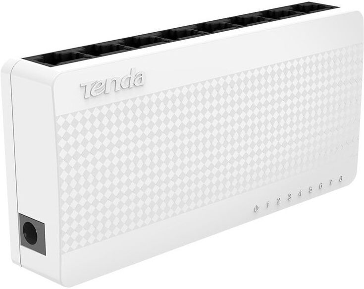 Tenda Switch Ethernet Desktop Compatto 8 Porte 10/100 Mbps Bianco