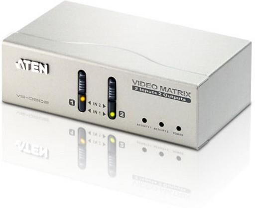 Aten Matrix Switch Video 2 IN 2 OUT VGA con Audio, VS0202 Aten Matrix Switch Video 2 IN 2 OUT VGA con Audio, VS0202