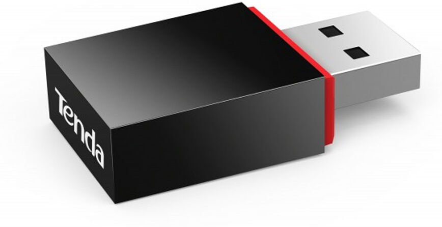 Tenda Mini Adattatore USB Wireless 300Mbps N Soft AP Nero Tenda Mini Adattatore USB Wireless 300Mbps N Soft AP Nero