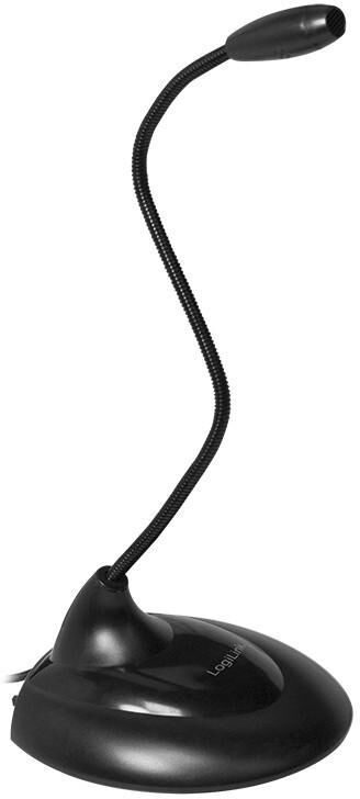 Logilink Microfono con Base di Appoggio e Collo Flessibile Logilink Microfono con Base di Appoggio e Collo Flessibile