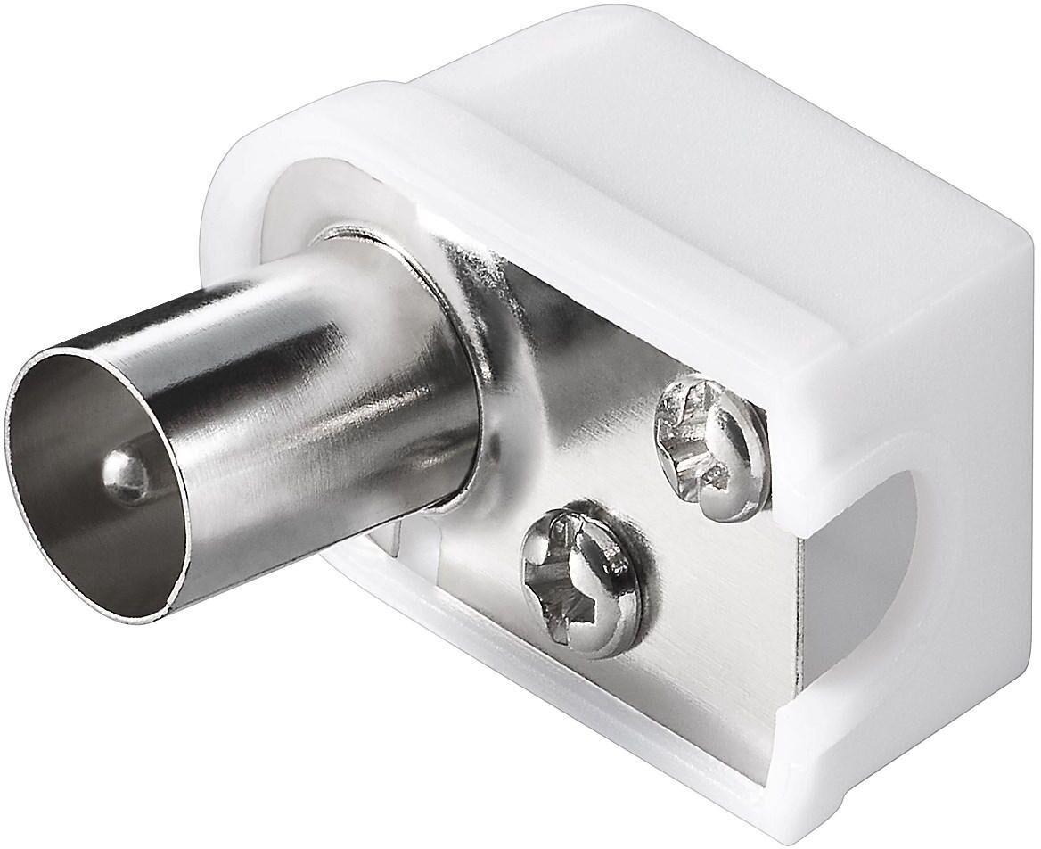 Goobay Connettore Cavo Antenna TV Maschio Angolato 9.5 mm Goobay Connettore Cavo Antenna TV Maschio Angolato 9.5 mm