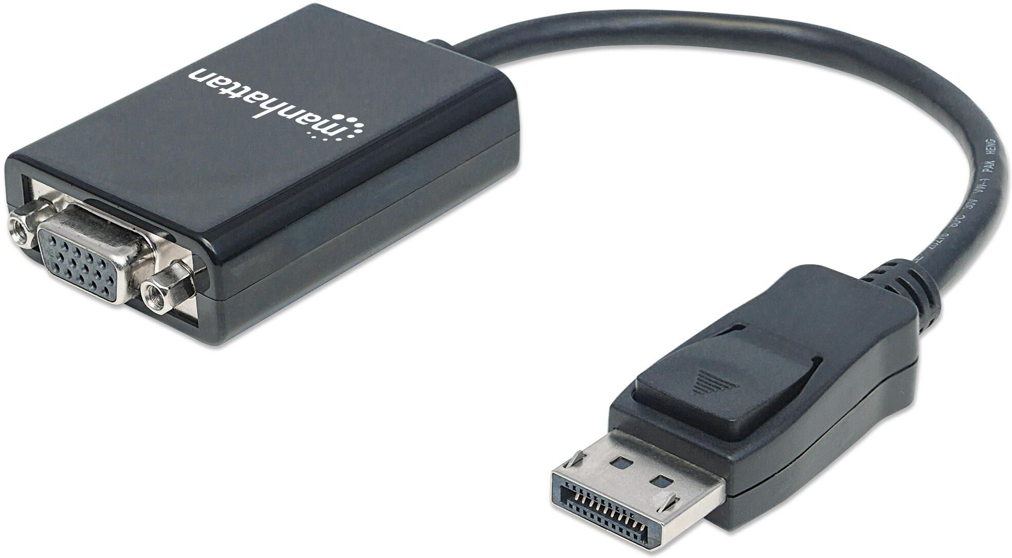Manhattan Cavo Convertitore da DisplayPort a VGA Manhattan Cavo Convertitore da DisplayPort a VGA