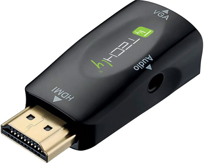 Techly Mini Adattatore da HDMI a VGA con Audio Techly Mini Adattatore da HDMI a VGA con Audio