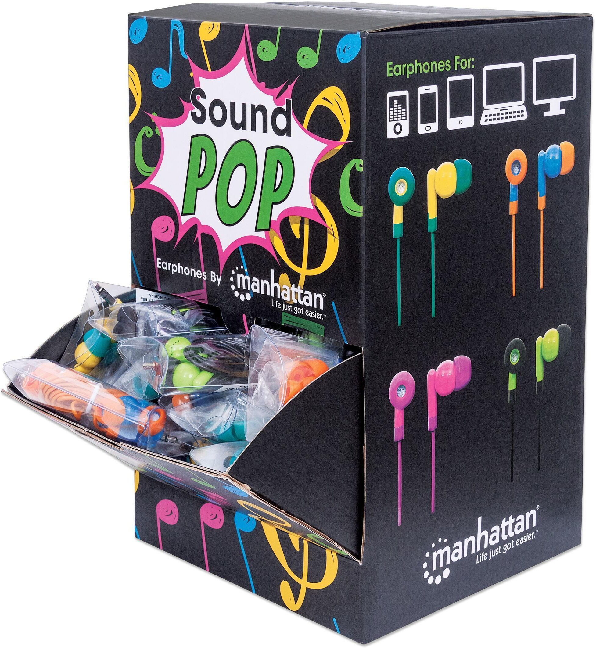 Manhattan Espositore POP 40 Auricolari Multicolor Manhattan Espositore POP 40 Auricolari Multicolor