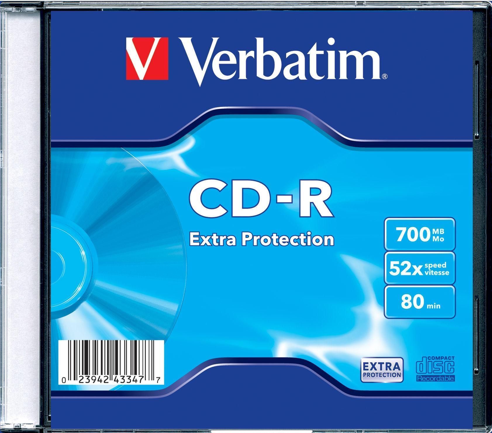 Verbatim CD-R Registrabile 80 Min 700 Mb Verbatim CD-R Registrabile 80 Min 700 Mb