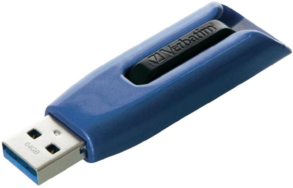 Verbatim Memoria USB 3.0 Verbatim Retrattile 64GB Blu Verbatim Memoria USB 3.0 Verbatim Retrattile 64GB Blu