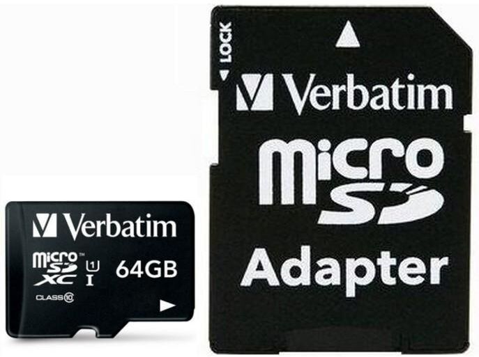 Verbatim Memoria Micro SDXC 64 Gb con Adattatore - Classe 10 Verbatim Memoria Micro SDXC 64 Gb con Adattatore - Classe 10