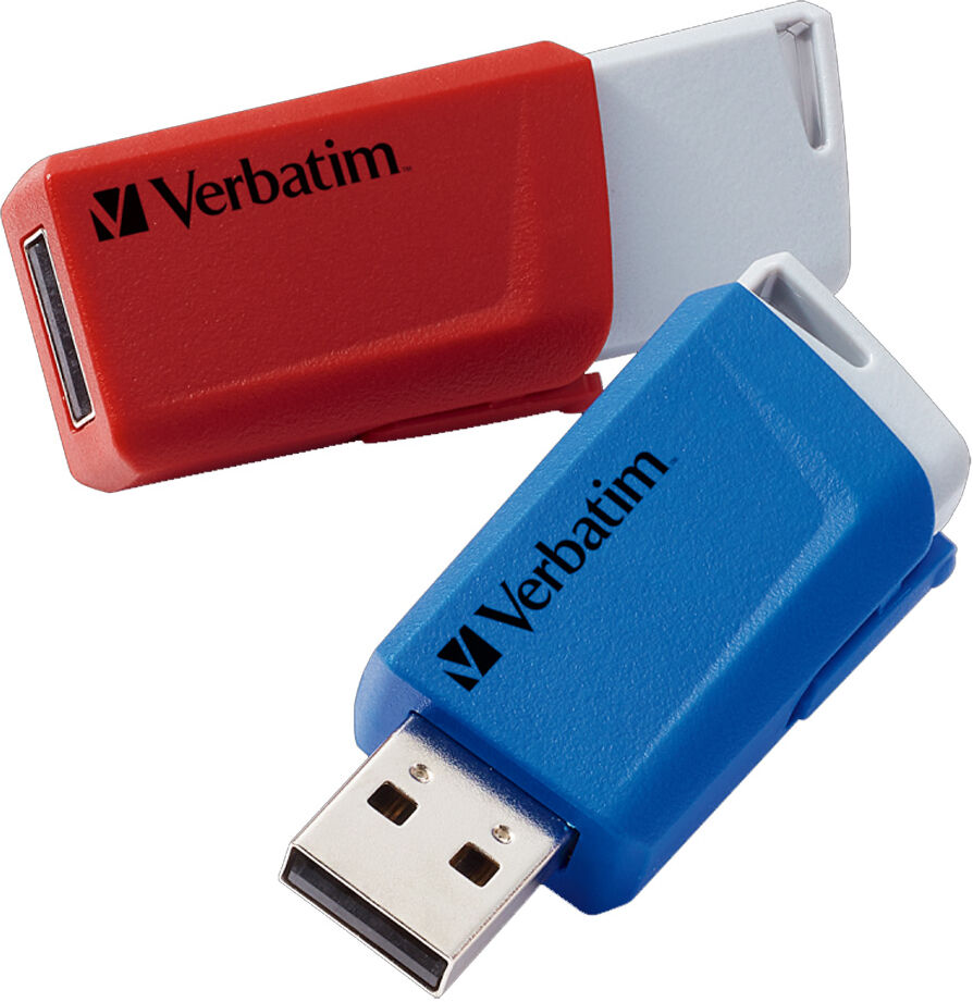 Verbatim Due Chiavette Store 'n' Click 32GB Rosso e Blu Verbatim Due Chiavette Store 'n' Click 32GB Rosso e Blu