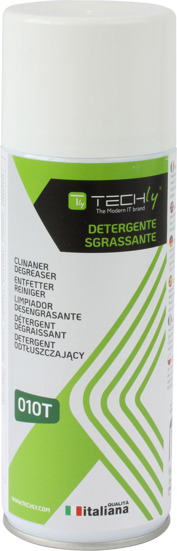 Techly Spray pulitore sgrassante 400 ml Techly Spray pulitore sgrassante 400 ml