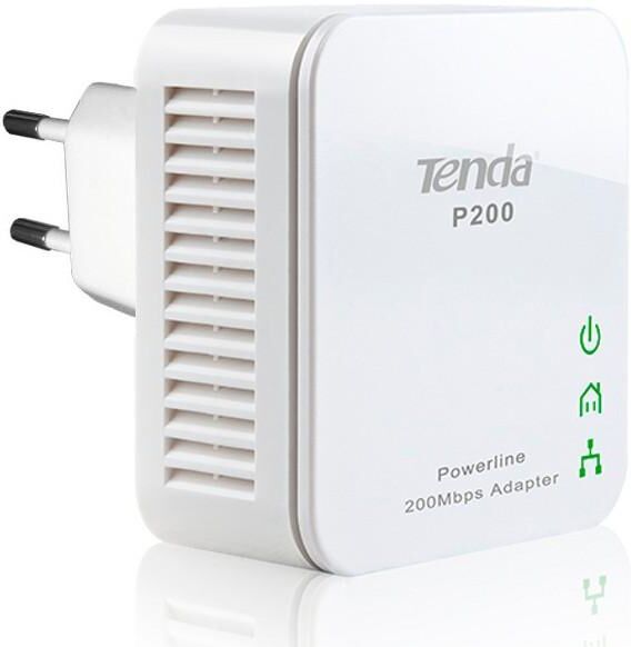 Tenda Kit 2 Mini Adattatori Powerline Ethernet 200 Mbps P200