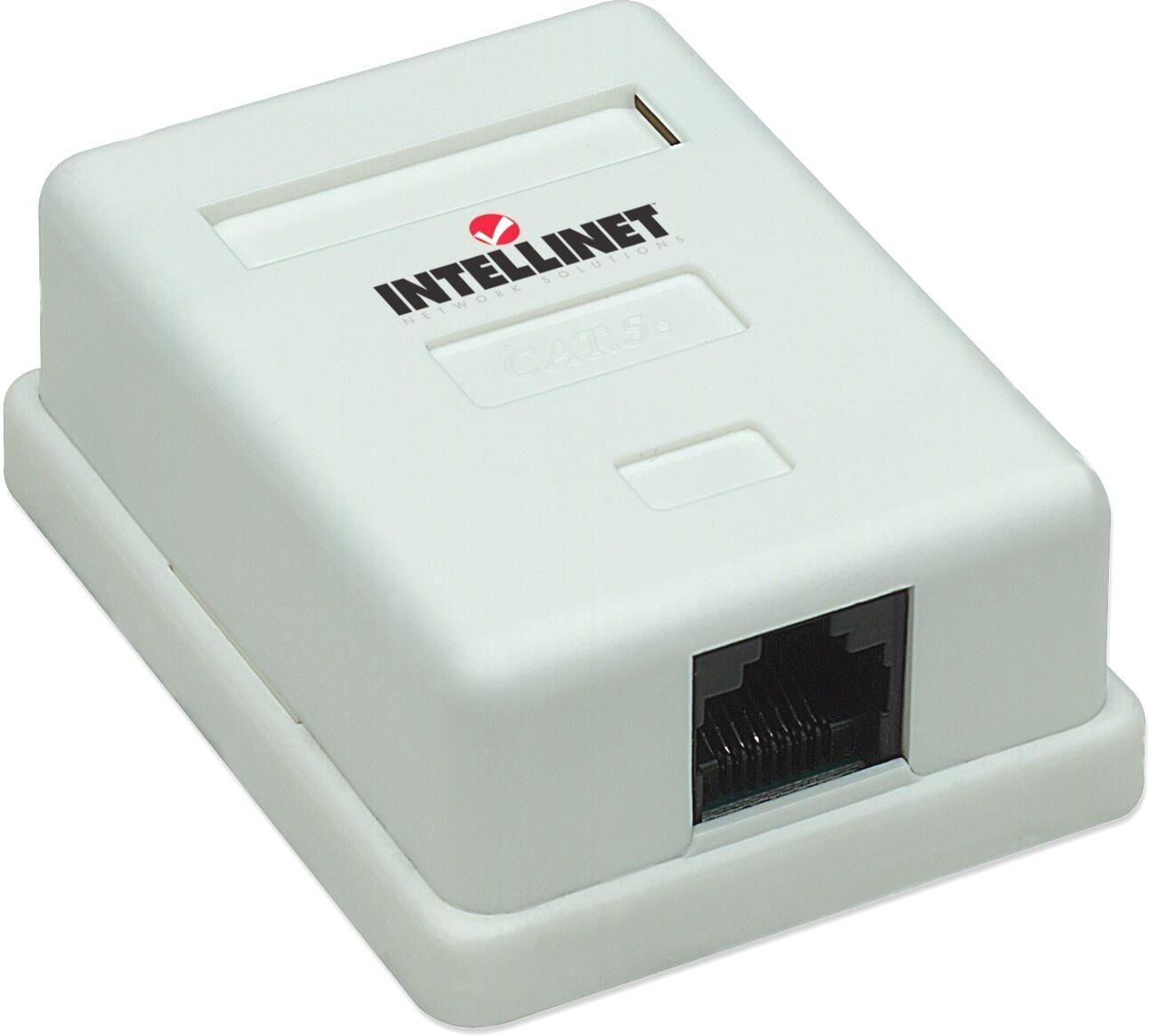 Intellinet Presa a Muro con Frutto RJ45 Cat. 5E UTP Beige Intellinet Presa a Muro con Frutto RJ45 Cat. 5E UTP Beige