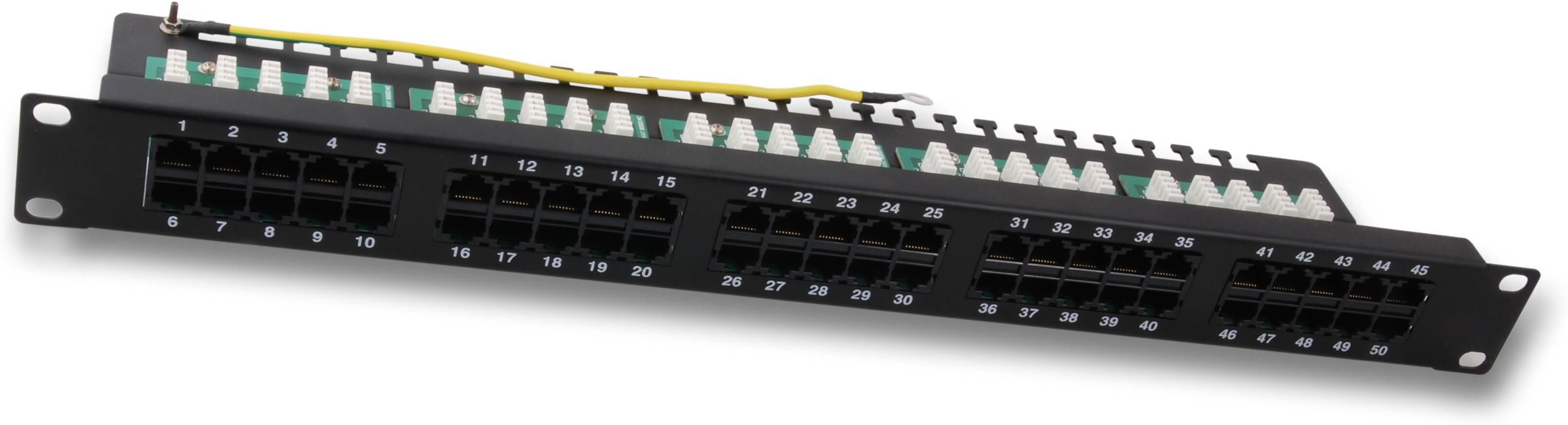 Intellinet Pannello Patch 50 Porte UTP Telefonico Cat.3 Nero Intellinet Pannello Patch 50 Porte UTP Telefonico Cat.3 Nero