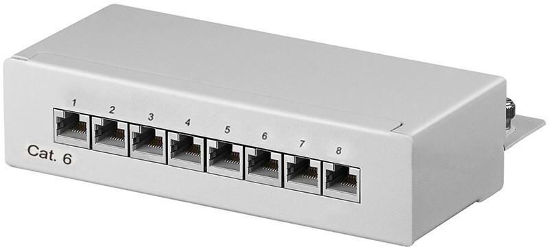 Intellinet Pannello Patch 8 Porte Cat. 6 STP Grigio Intellinet Pannello Patch 8 Porte Cat. 6 STP Grigio