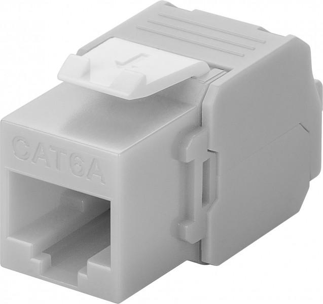 Goobay Frutto Keystone RJ45 Cat6A UTP 500MHz Grigio Goobay Frutto Keystone RJ45 Cat6A UTP 500MHz Grigio