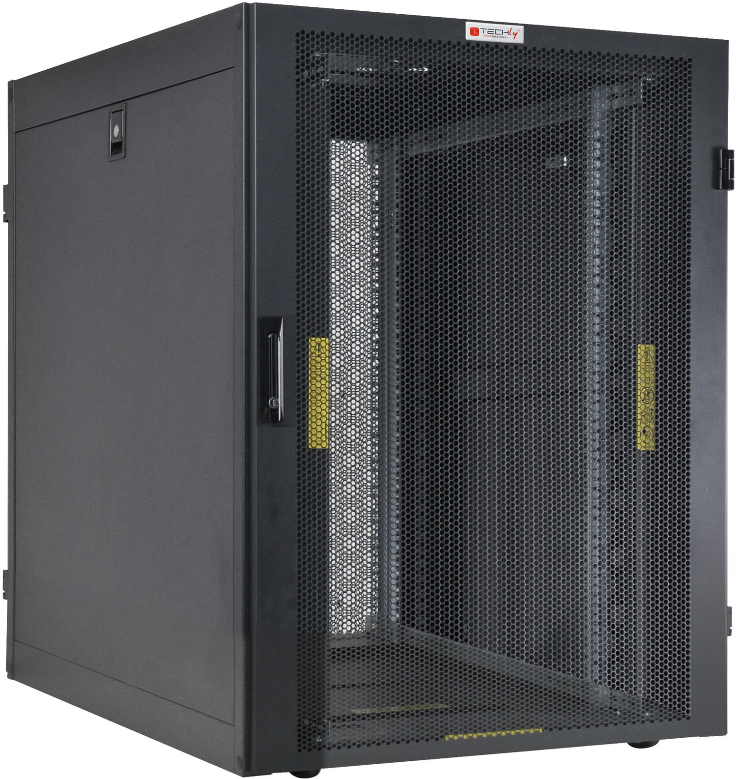 Techly Professional Armadio NetRack 19" 600x1000 24 Unità Ventilato Nero da... Techly Professional Armadio NetRack 19" 600x1000 24 Unità Ventilato Nero da...