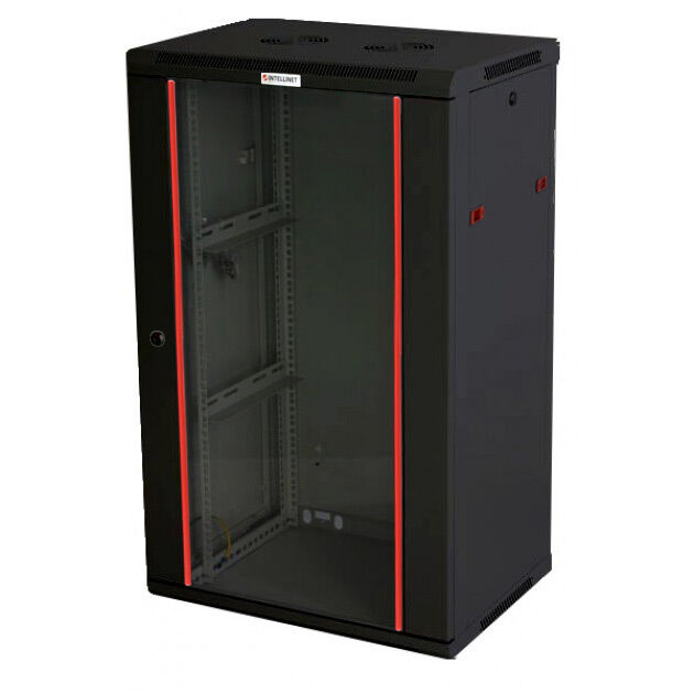 Intellinet Armadio Rack 19" a muro 20 unità sezione unica prof. 600mm Nero