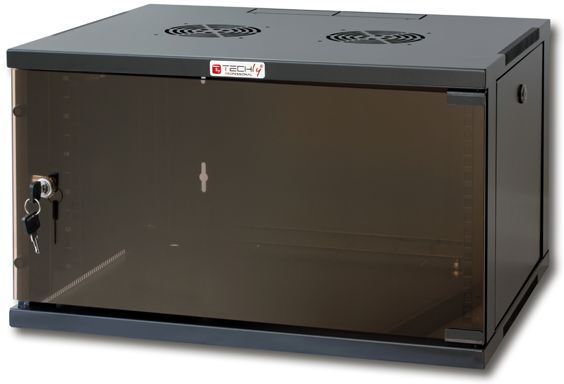Techly Professional Armadio Rack 19" a Muro 6U prof. 450 Nero Assemblato Techly Professional Armadio Rack 19" a Muro 6U prof. 450 Nero Assemblato