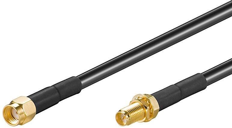 Goobay Cavo antenna RP-SMA M/F 5 mt Goobay Cavo antenna RP-SMA M/F 5 mt