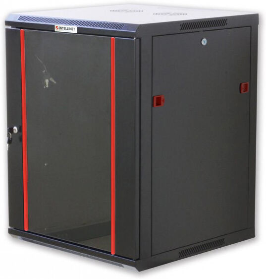Intellinet Armadio Rack 19" a muro 12 unità sezione unica prof. 600mm Nero Intellinet Armadio Rack 19" a muro 12 unità sezione unica prof. 600mm Nero
