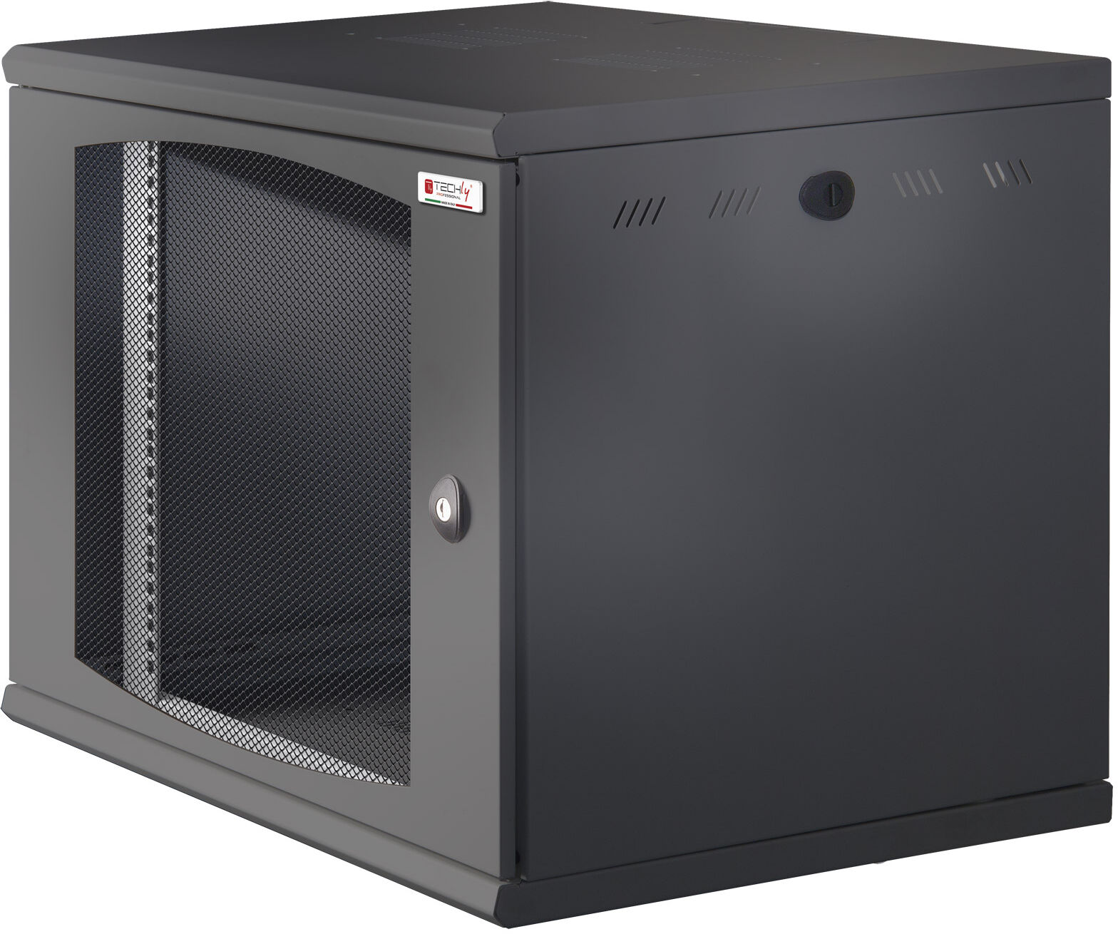 Techly Professional Armadio Rack 19" a muro 16U sezione unica P 600mm Porta... Techly Professional Armadio Rack 19" a muro 16U sezione unica P 600mm Porta...