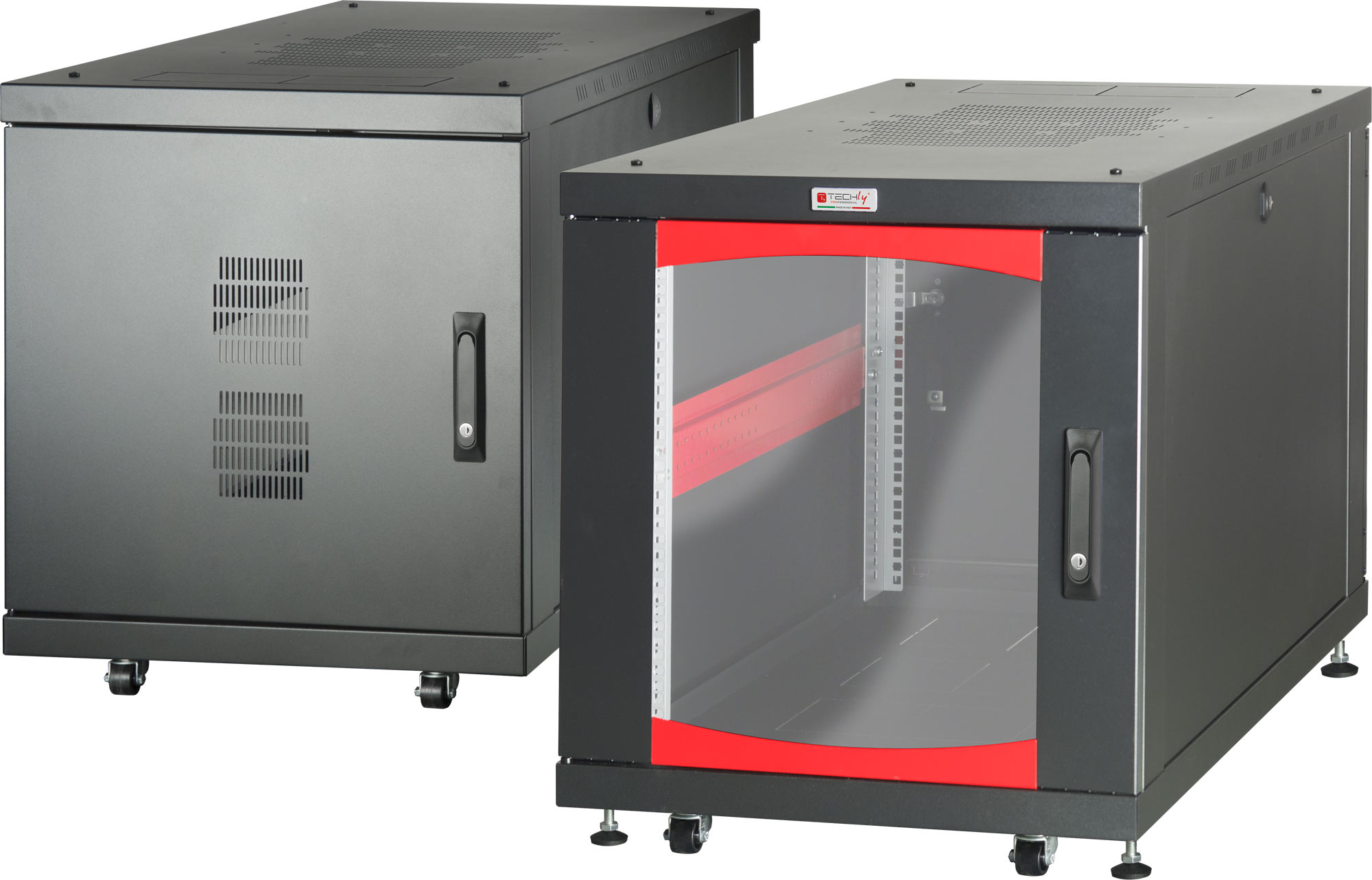 Techly Professional Armadio Server Rack 19" 600x1000 12 Unità Nero da... Techly Professional Armadio Server Rack 19" 600x1000 12 Unità Nero da...