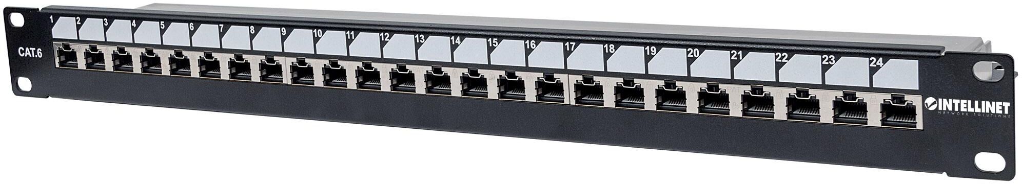 Intellinet Pannello Patch 24 Posti 19" Cat.6 S/FTP con Bloccaggio Intellinet Pannello Patch 24 Posti 19" Cat.6 S/FTP con Bloccaggio