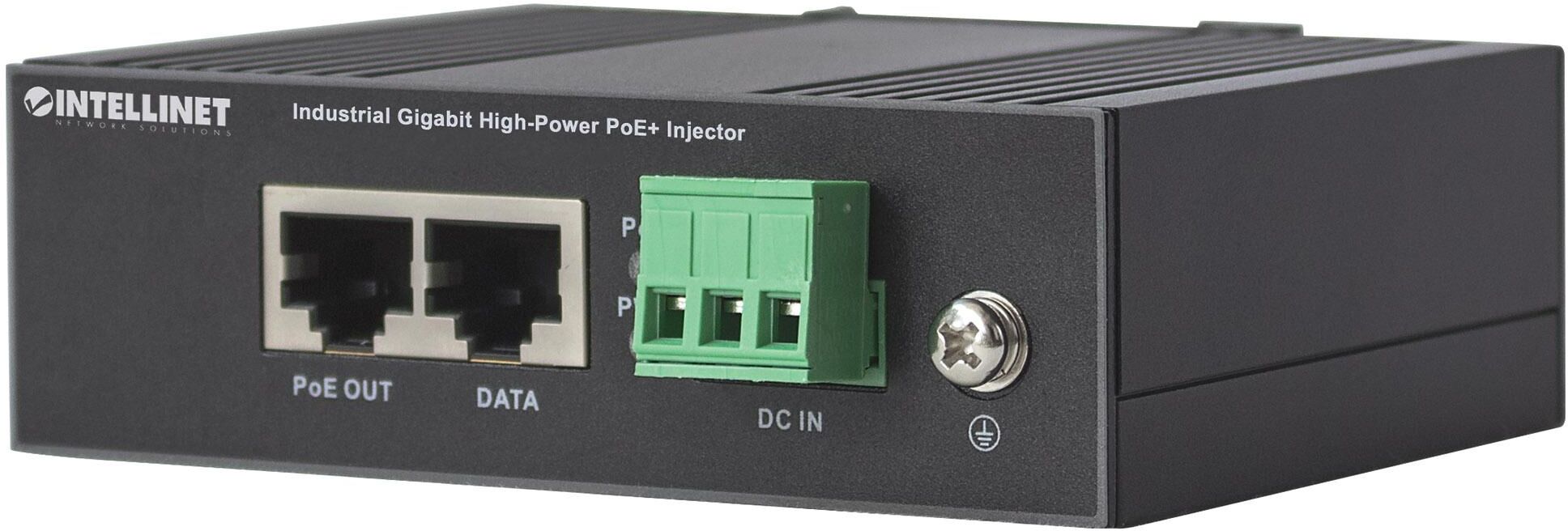 Intellinet Iniettore Industriale per Guida DIN Gigabit High-Power PoE+ 30W Intellinet Iniettore Industriale per Guida DIN Gigabit High-Power PoE+ 30W