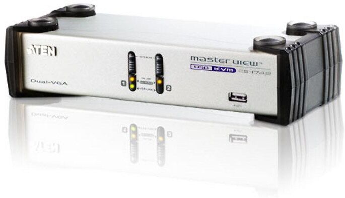 Aten Switch KVMP USB VGA Dual Display 2 porte CS1742 Aten Switch KVMP USB VGA Dual Display 2 porte CS1742