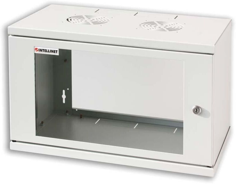 Intellinet Armadio Rack 19" a muro 6 unità prof. 320 Grigio Assemblato Intellinet Armadio Rack 19" a muro 6 unità prof. 320 Grigio Assemblato