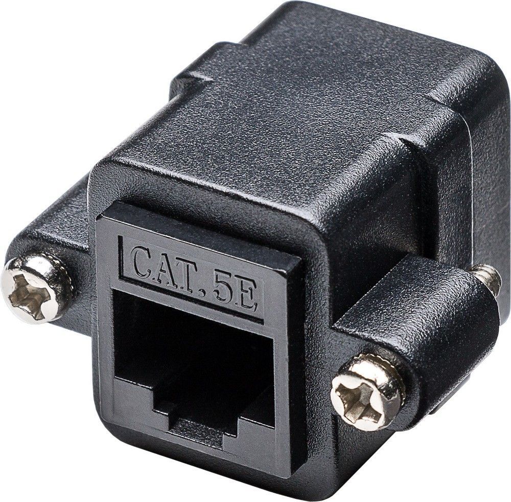 Goobay Adattatore RJ45 F/RJ45 F da Pannello Cat.5E UTP Goobay Adattatore RJ45 F/RJ45 F da Pannello Cat.5E UTP