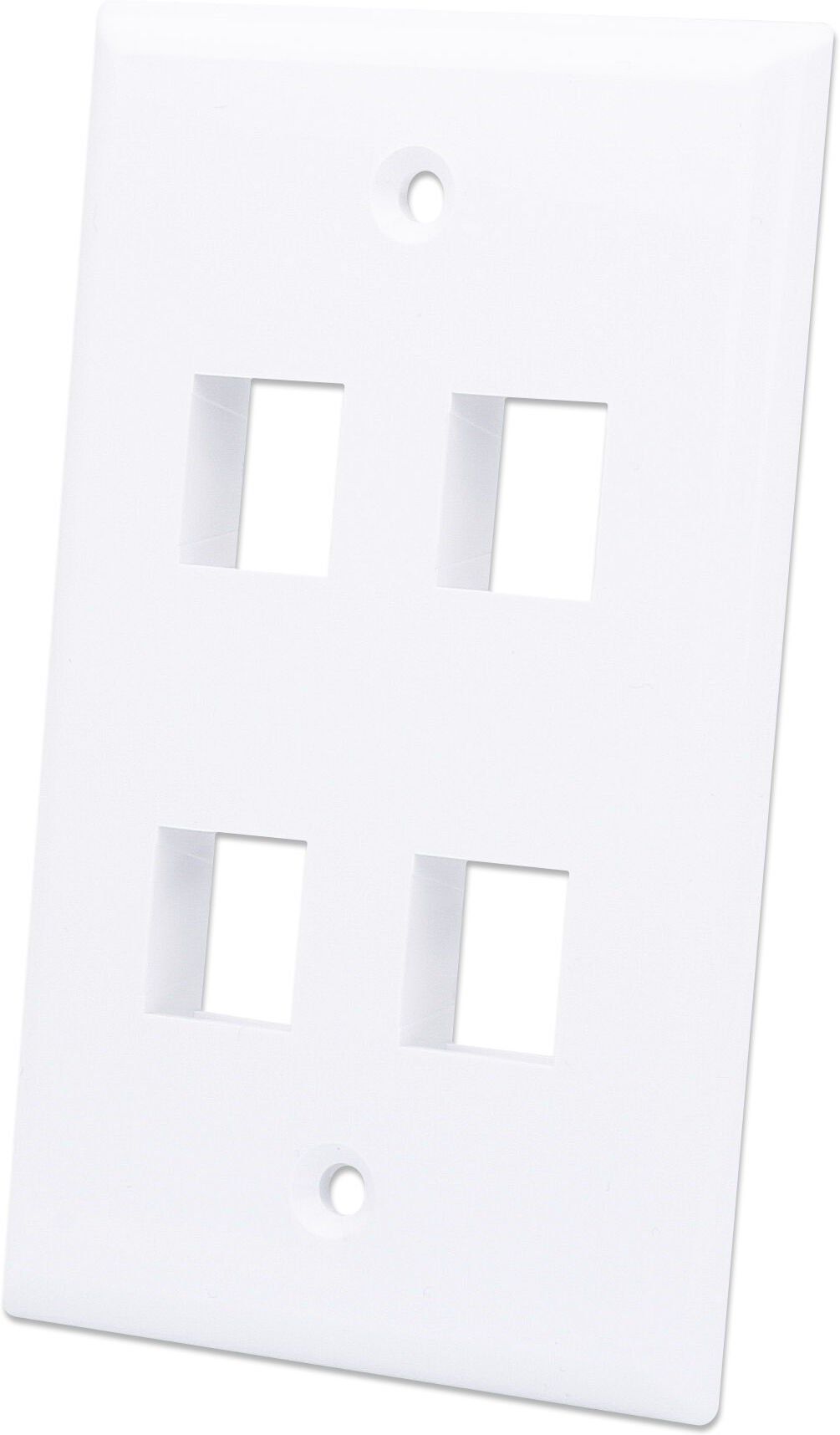 Intellinet Placca porta frutti 4 posti mod. 503 Bianco