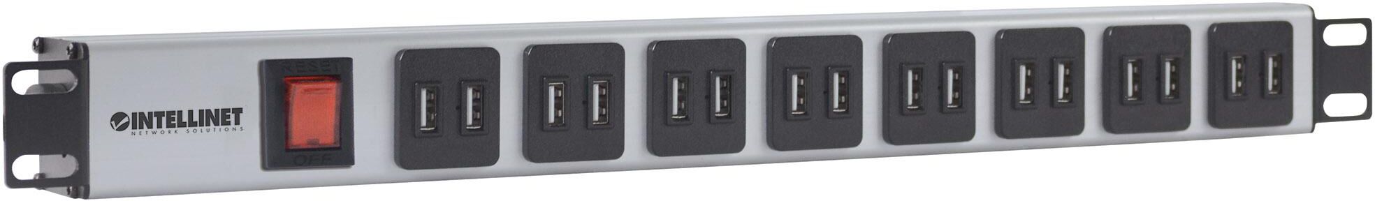 Intellinet Multipresa per Rack 16 uscite USB tipo A