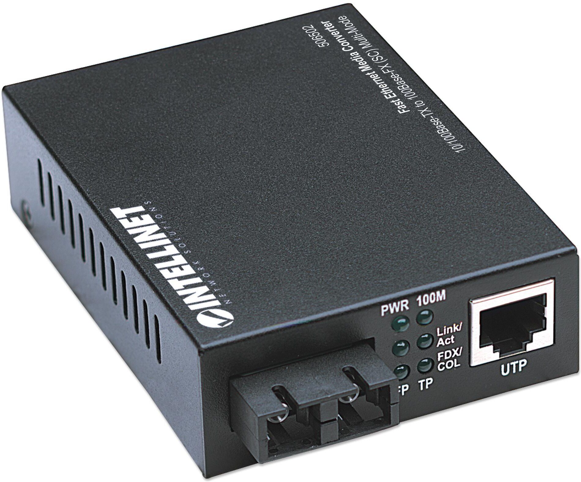 Intellinet Convertitore RJ45 - Fibra SC Multimodale Intellinet Convertitore RJ45 - Fibra SC Multimodale