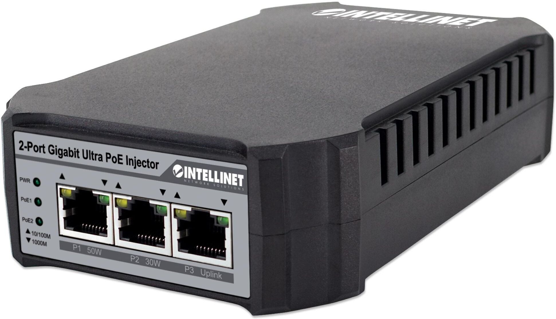 Intellinet Iniettore 2 Porte Gigabit Ultra POE Intellinet Iniettore 2 Porte Gigabit Ultra POE