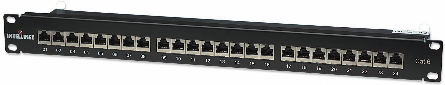 Intellinet Pannello Patch STP 24 posti RJ45 Cat. 6 Intellinet Pannello Patch STP 24 posti RJ45 Cat. 6