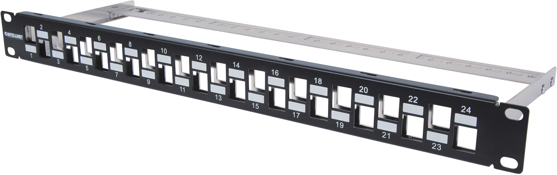 Intellinet Pannello Patch Slim 1HE 24 Posti  Keystone Senza Frutti Nero Intellinet Pannello Patch Slim 1HE 24 Posti  Keystone Senza Frutti Nero