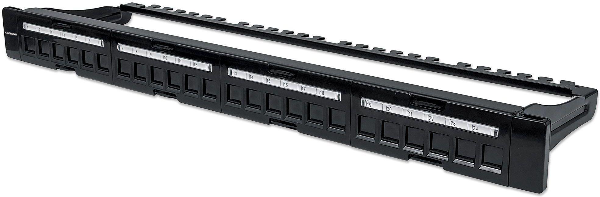 Intellinet Pannello Patch Modulare 24 Porte Slim 1U Nero Intellinet Pannello Patch Modulare 24 Porte Slim 1U Nero