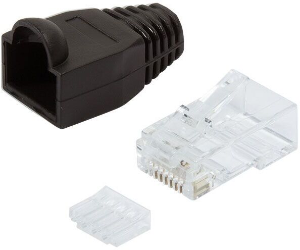 Intellinet Plug Cat.6 RJ45 e Copriconnettore per Cavo Non Schermato,... Intellinet Plug Cat.6 RJ45 e Copriconnettore per Cavo Non Schermato,...