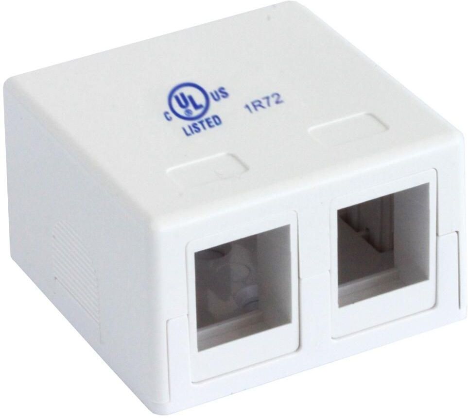 Intellinet Presa a Muro per 2 Frutti Keystone Bianco Intellinet Presa a Muro per 2 Frutti Keystone Bianco